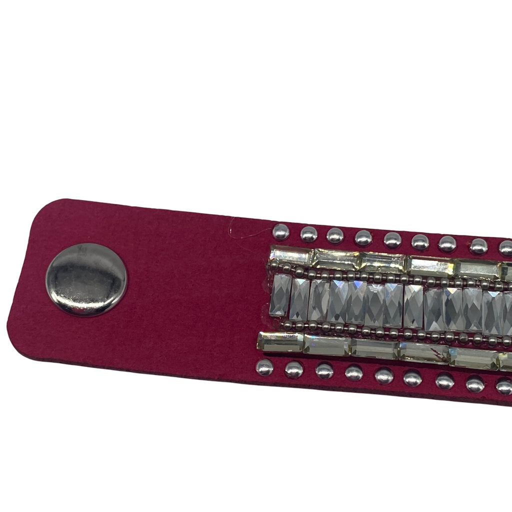 Paparazzi Jewelry Rock Star Rocker Pink Womens Snap Bracelet Lead & Nickel Free