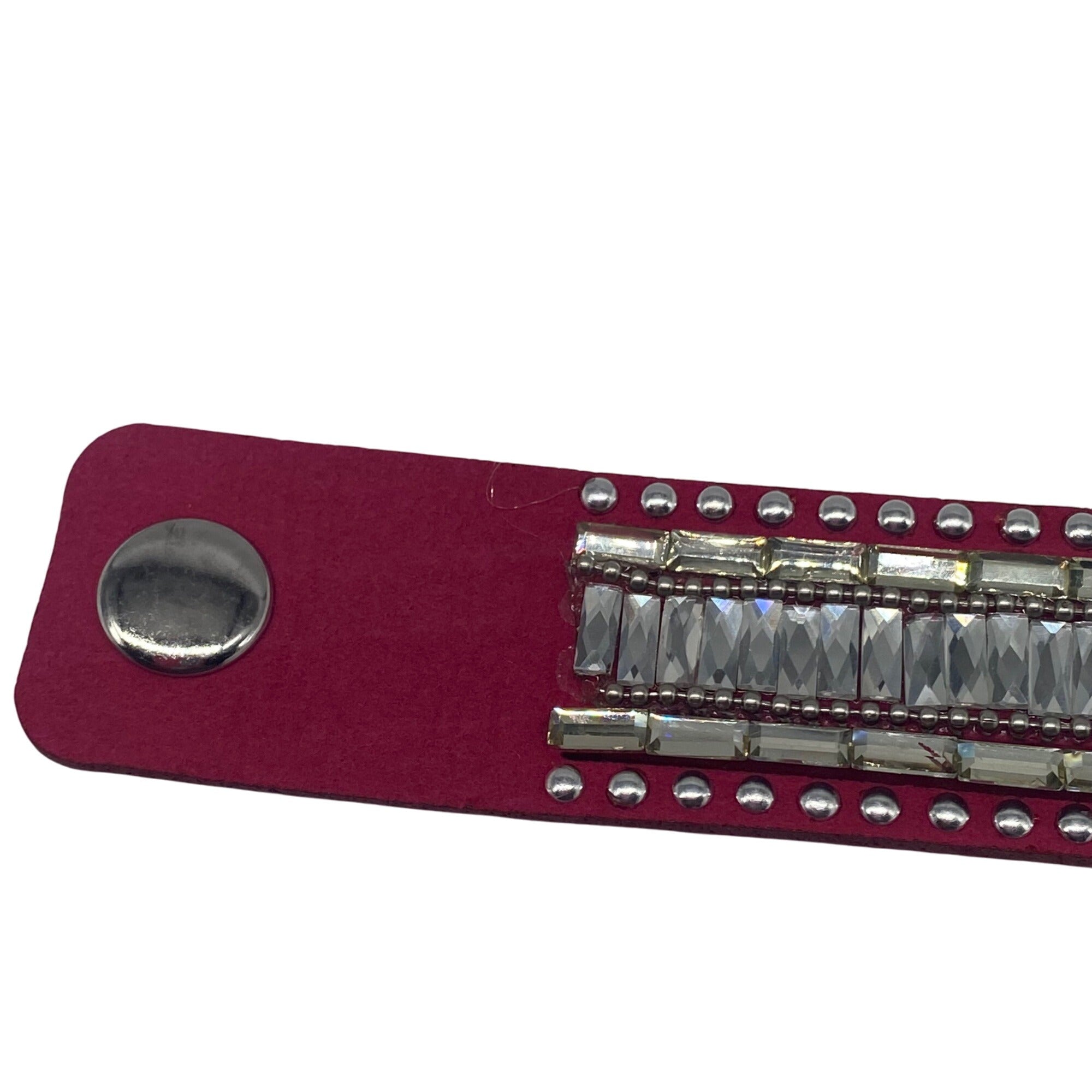 Paparazzi Jewelry Rock Star Rocker Pink Womens Snap Bracelet Lead & Nickel Free