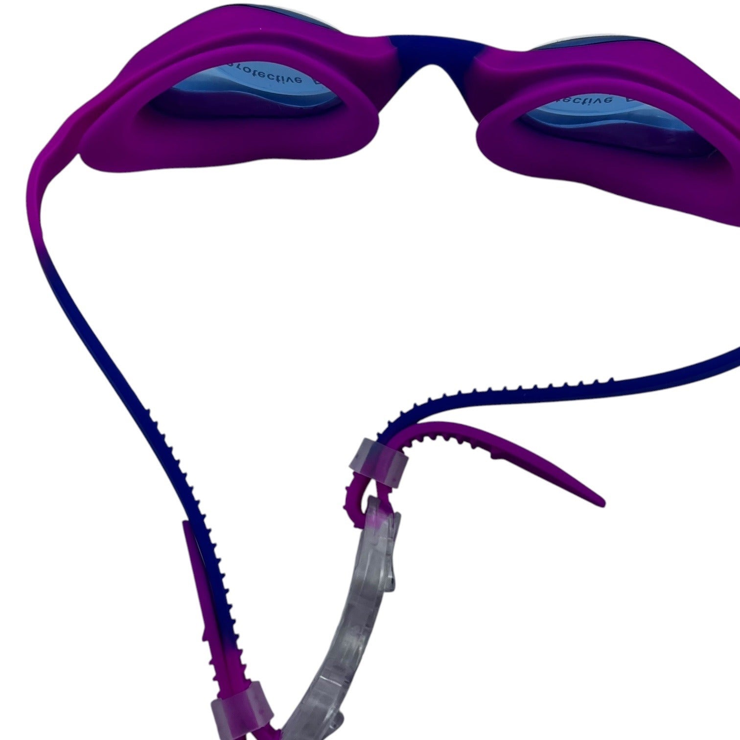Swimming Goggles Anti-Fog With UV Protection Pink & Blue Silicone Strap Girls