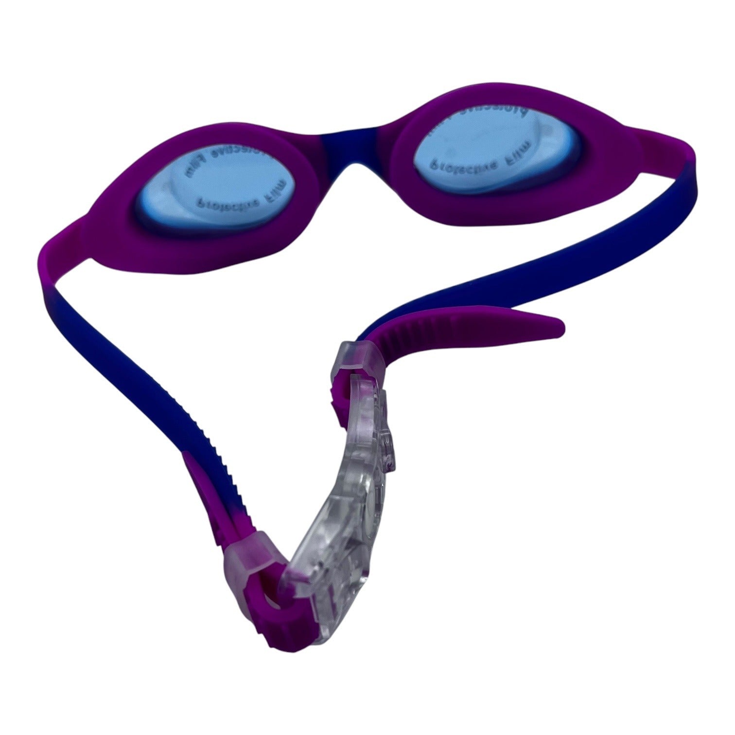 Swimming Goggles Anti-Fog With UV Protection Pink & Blue Silicone Strap Girls