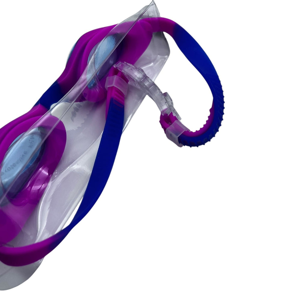 Swimming Goggles Anti-Fog With UV Protection Pink & Blue Silicone Strap Girls