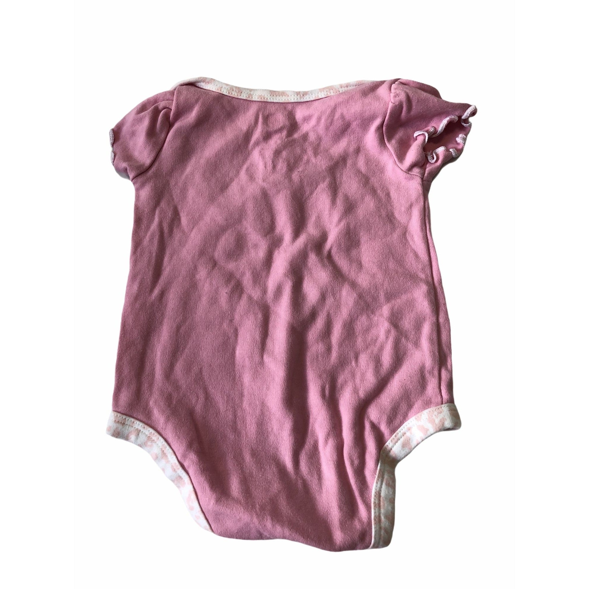 NFL Jets Baby Girls Pink Team Bodysuit Size 0-3 M Floral Design Snap Closures