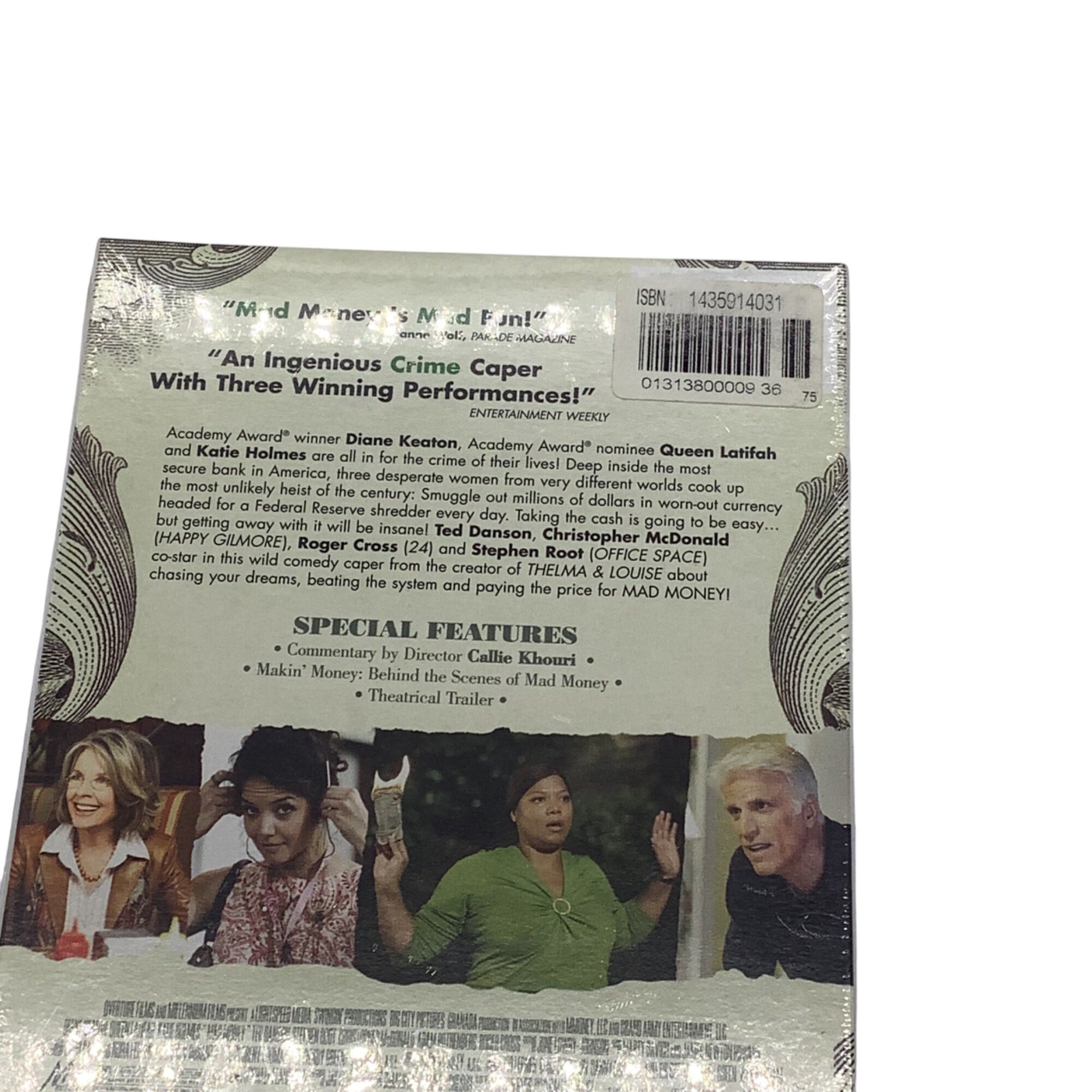 Mad Money DVD 2007 Diane Keaton Queen Latifah Katie Holmes Comedy Crime Movie