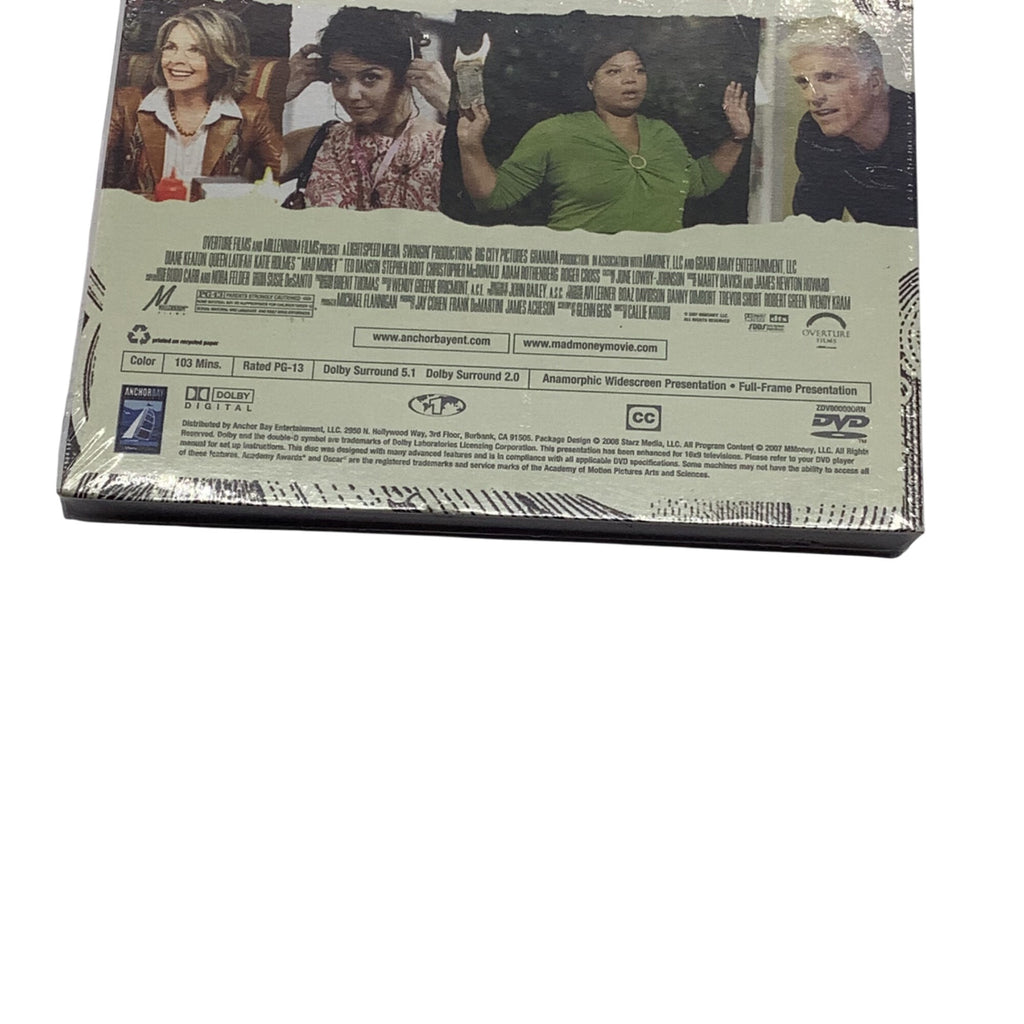 Mad Money DVD 2007 Diane Keaton Queen Latifah Katie Holmes Comedy Crime Movie