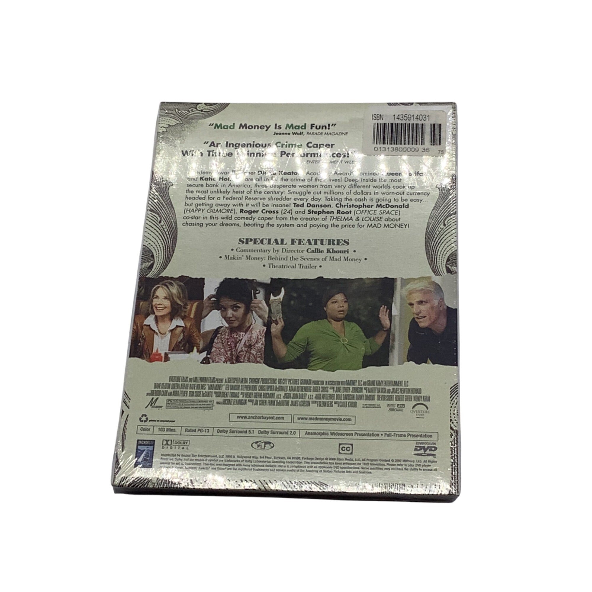 Mad Money DVD 2007 Diane Keaton Queen Latifah Katie Holmes Comedy Crime Movie
