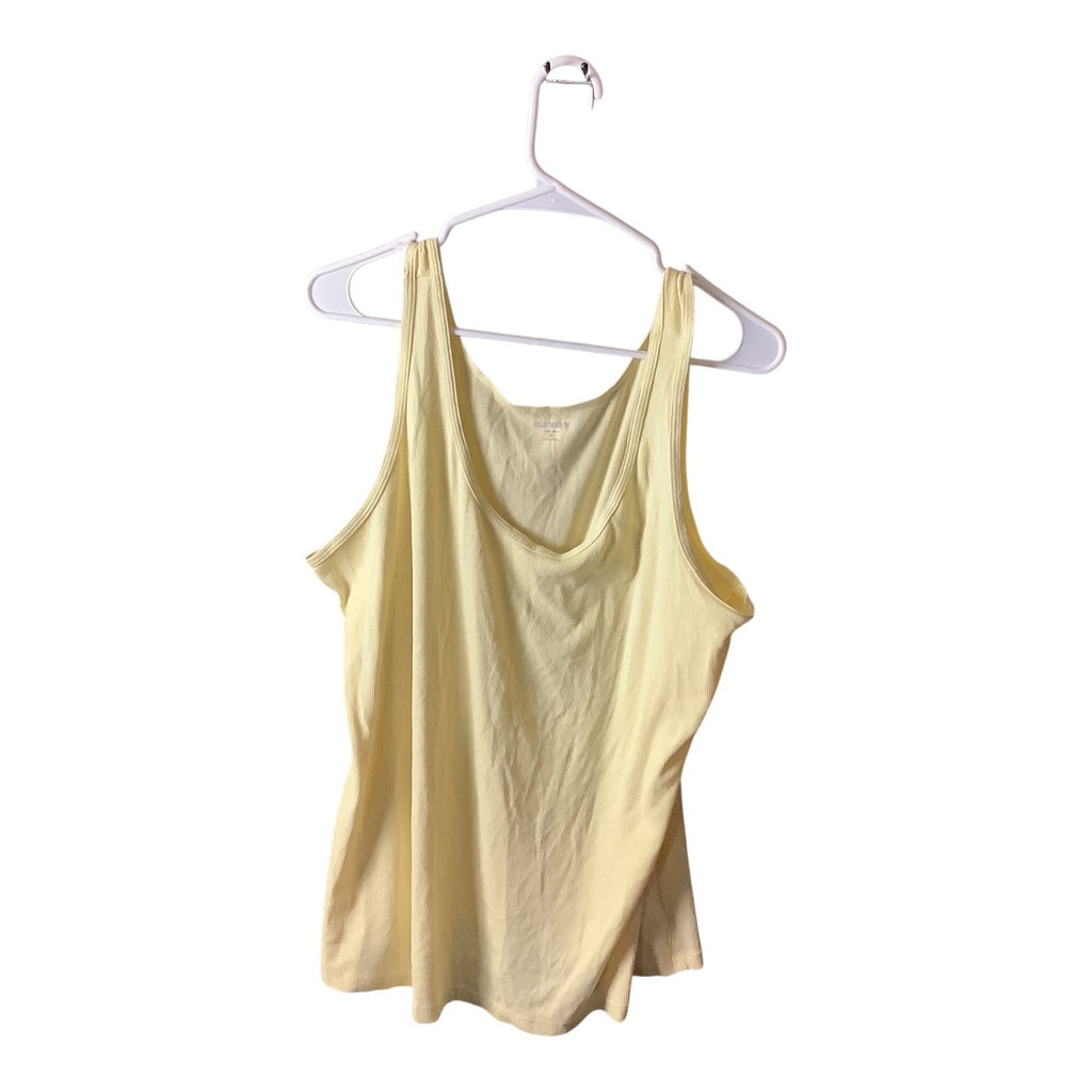 4 Pcs Old Navy Womens Size 3X Tank Tops Yellow White Black Neon Green