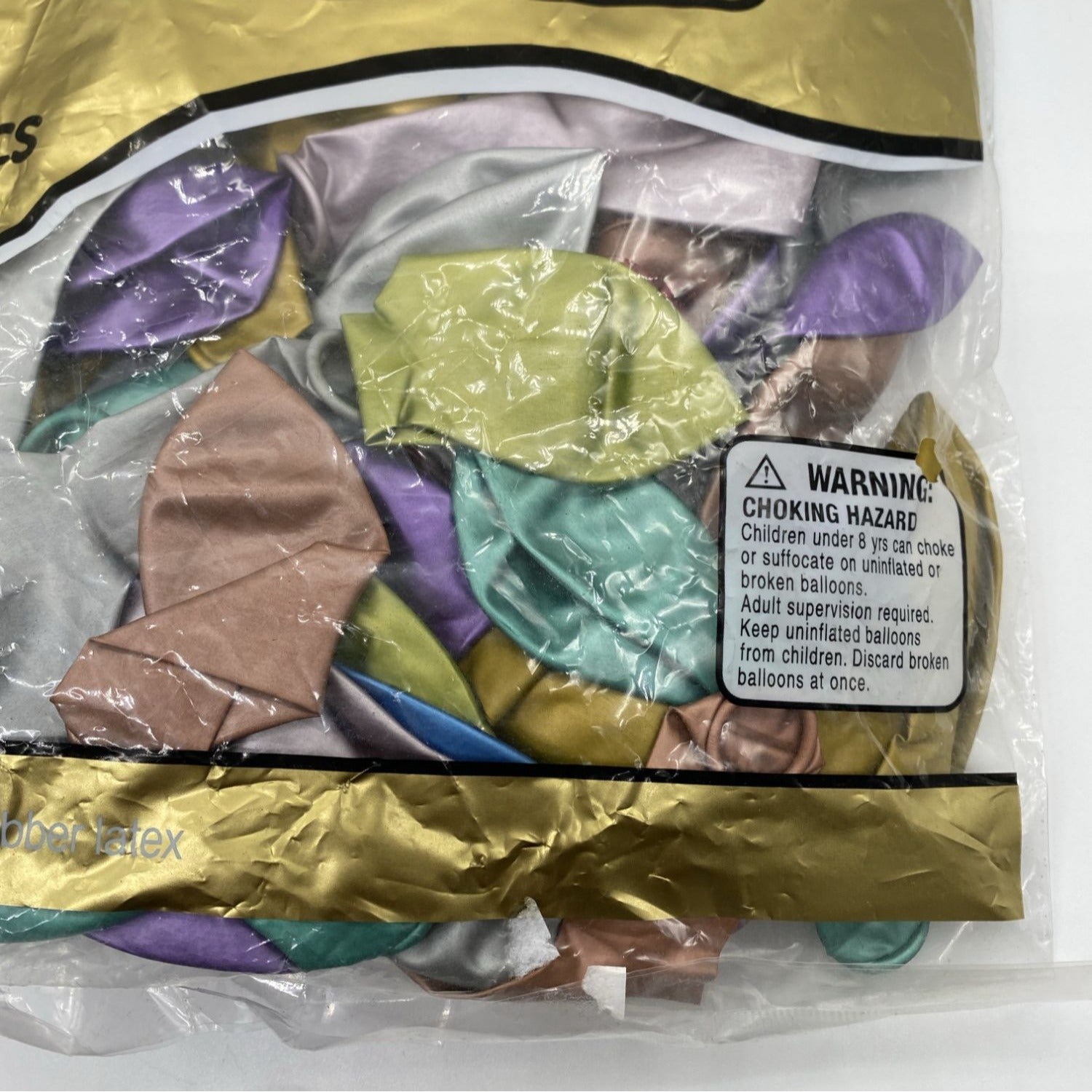 Yehua Balloons Metal Chrome 50 Pcs 2 Packs Natural Rubber Latex Durable Party