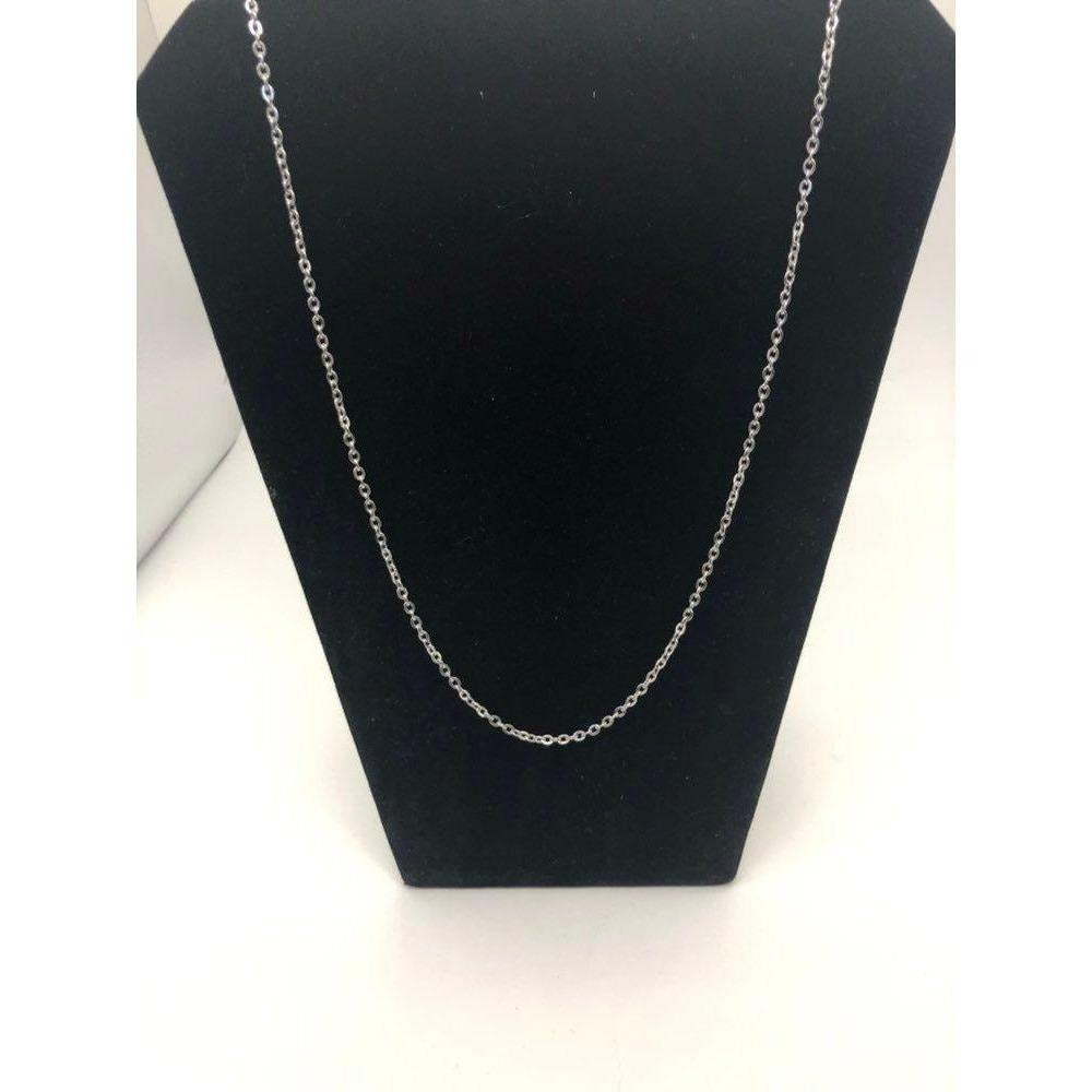 Stainless Steel Rolo Link Chain Necklace 24in 3mm