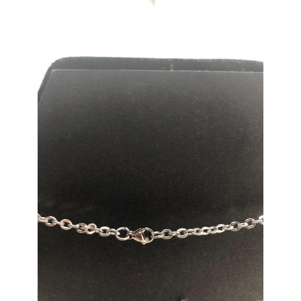 Stainless Steel Rolo Link Chain Necklace 24in 3mm