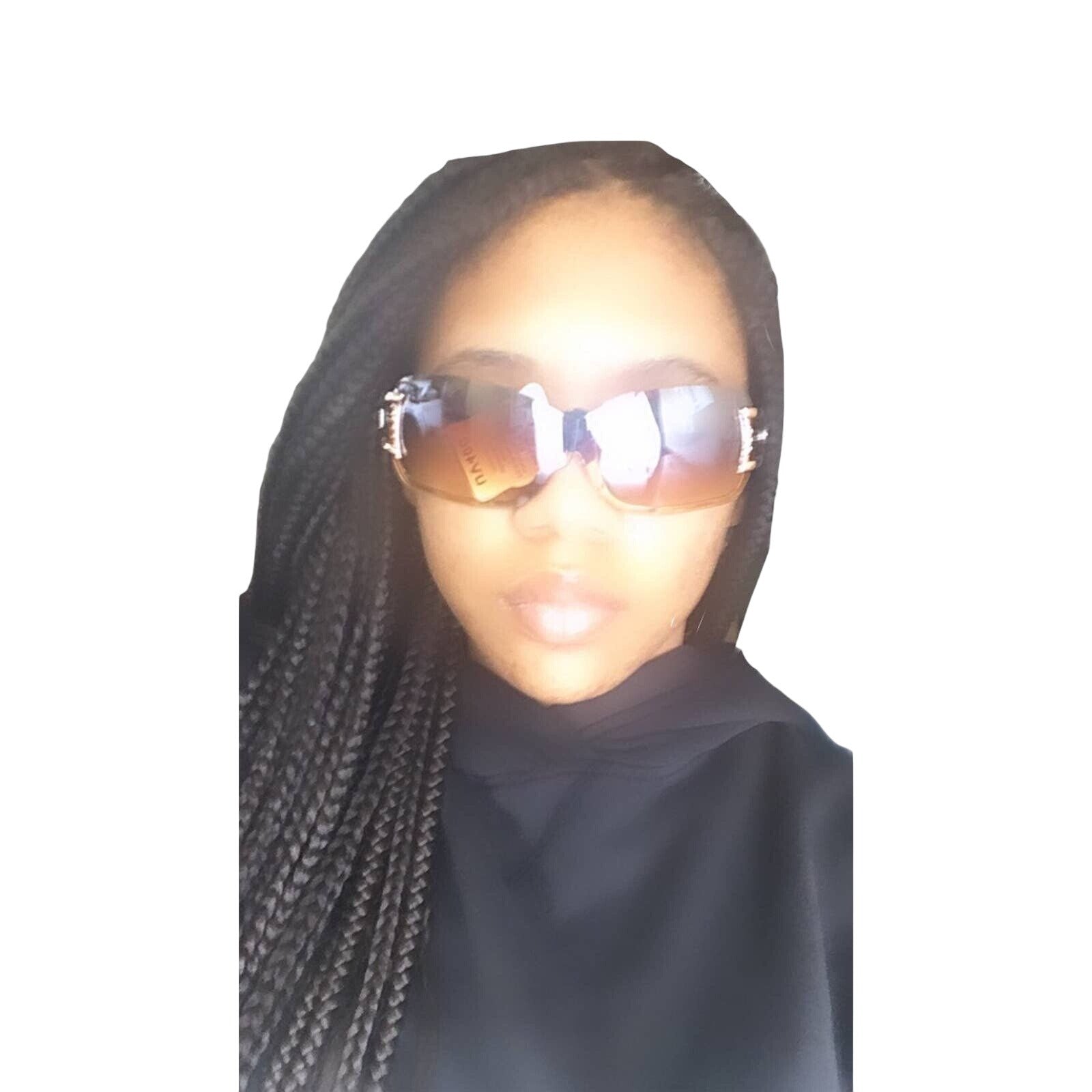 Womens Oversized Fashion Sunglasses UV400 Protection Brown Gradient Lenses