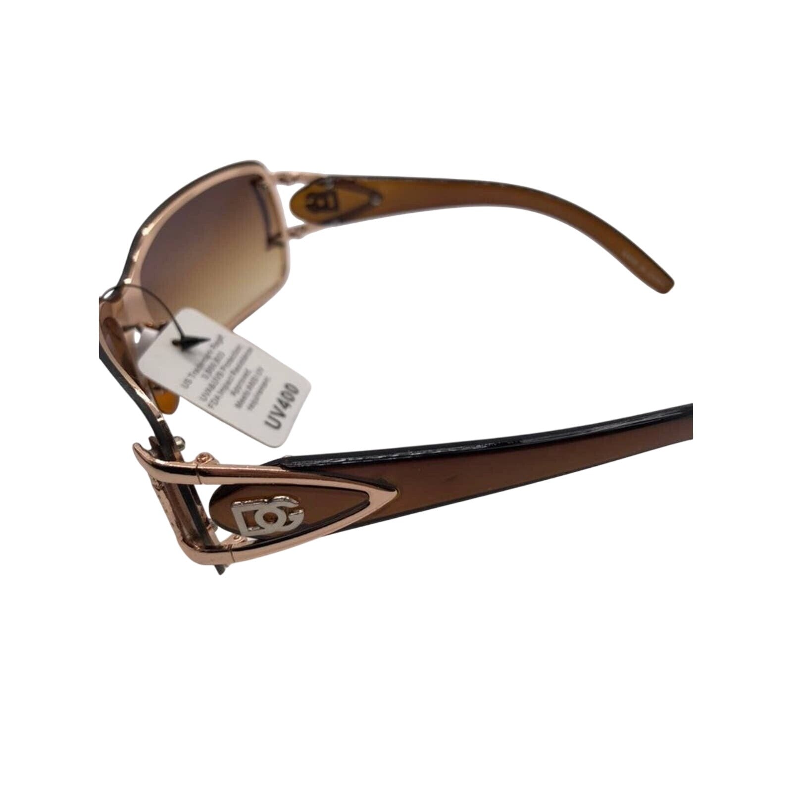 Womens Oversized Fashion Sunglasses UV400 Protection Brown Gradient Lenses