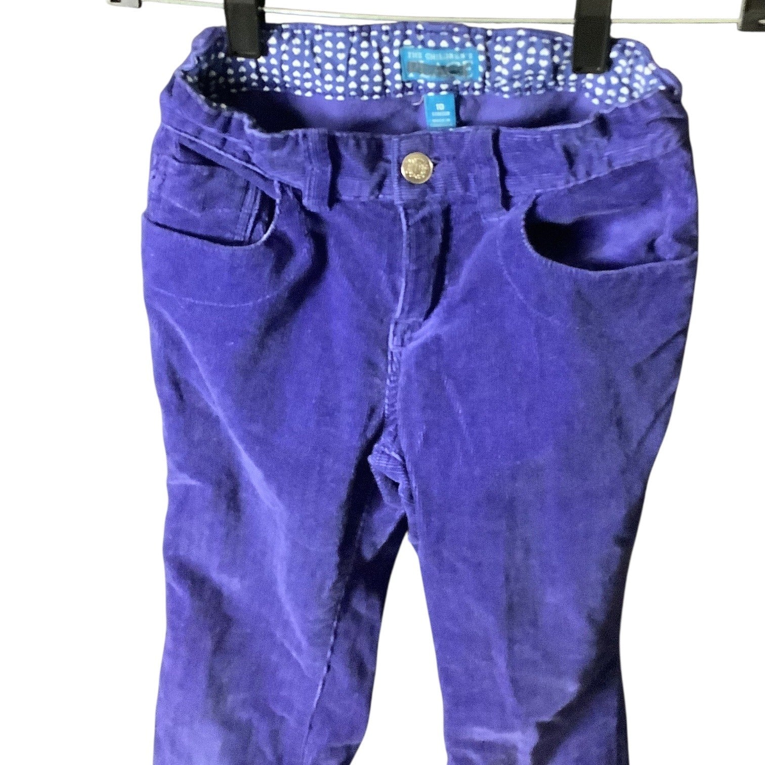 The Children’s Place Girls Corduroy Purple Flare Pants Size 10 Adjustable Waist Stretch