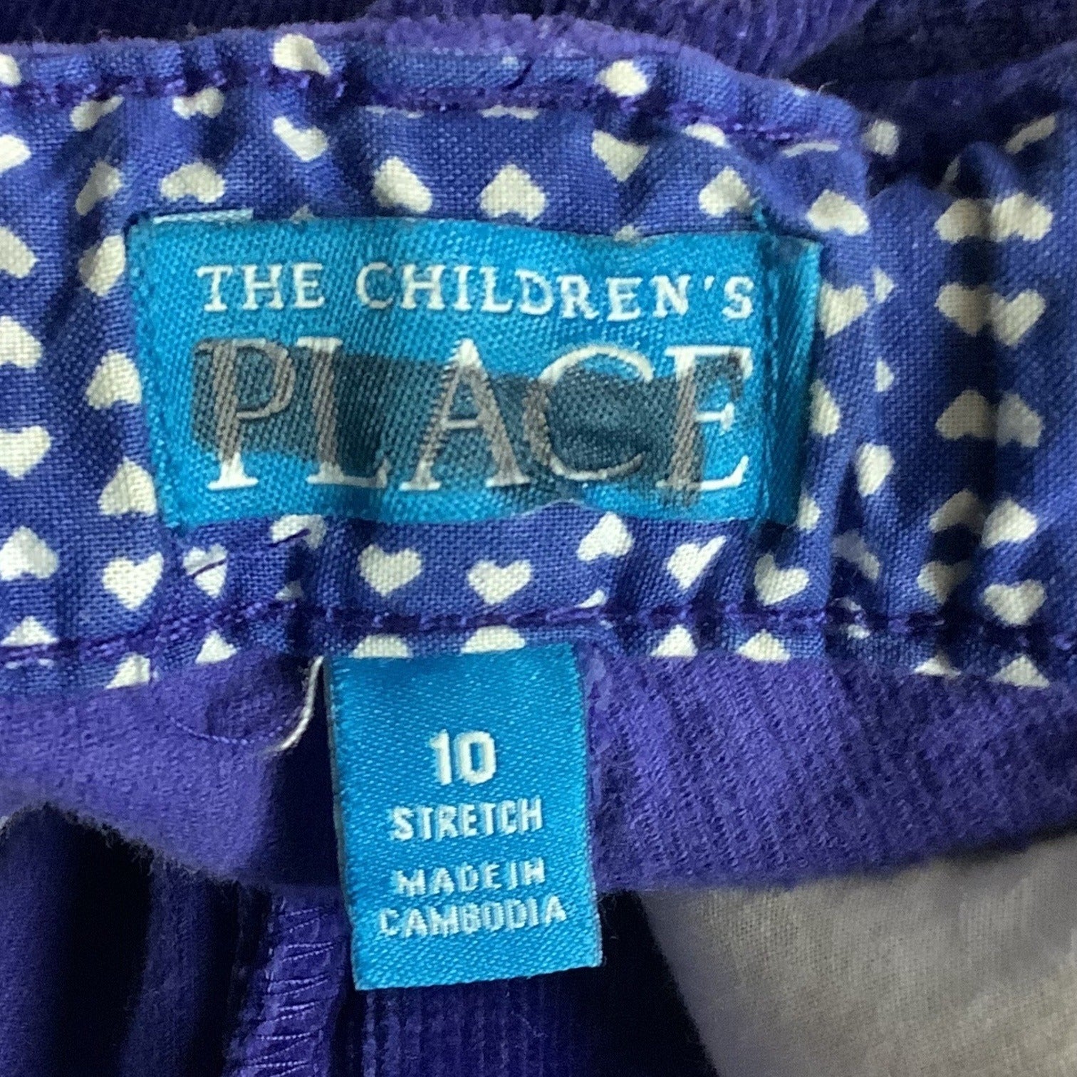 The Children’s Place Girls Corduroy Purple Flare Pants Size 10 Adjustable Waist Stretch