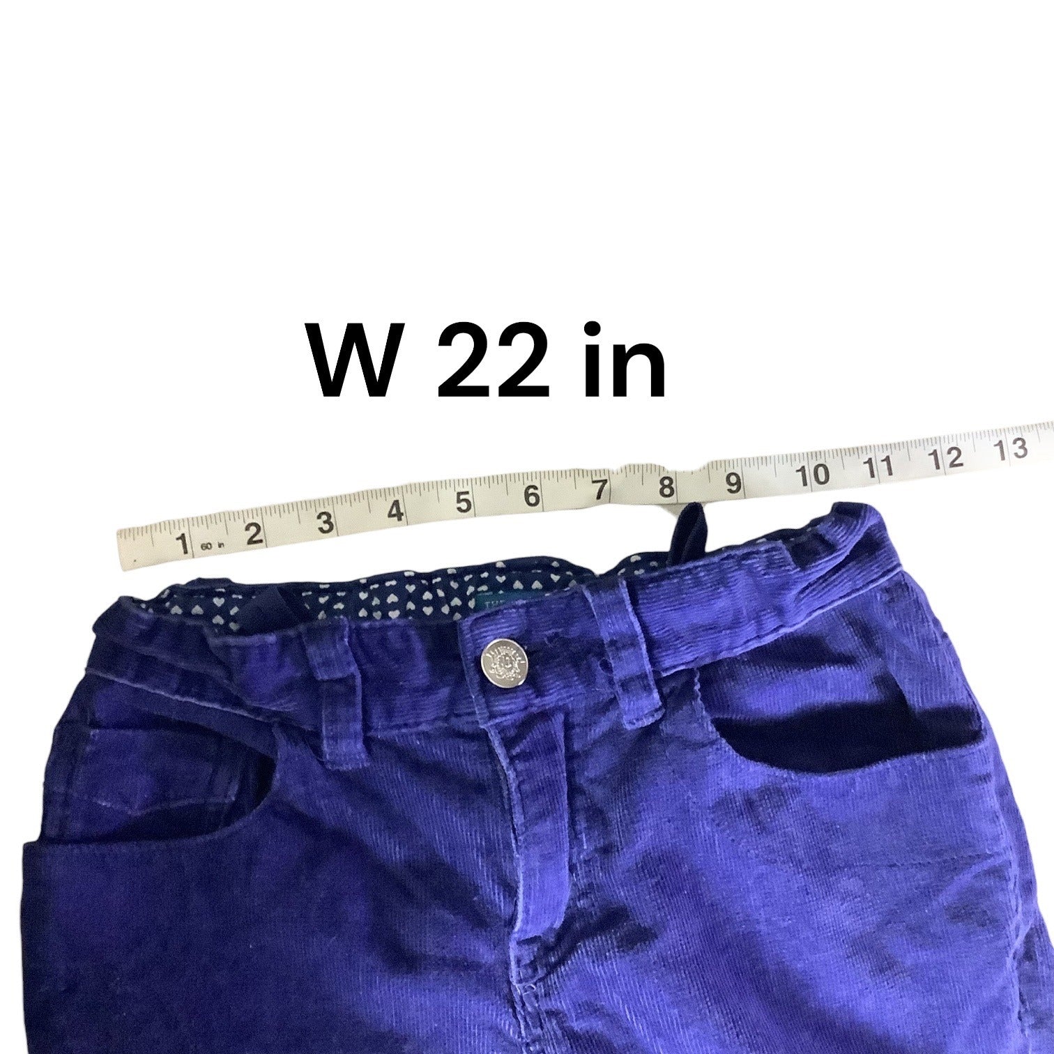 The Children’s Place Girls Corduroy Purple Flare Pants Size 10 Adjustable Waist Stretch