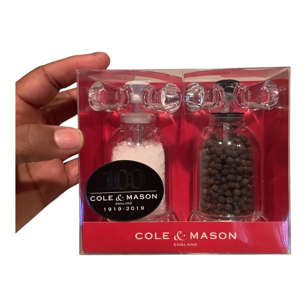 Cole & Mason Salt & Pepper Mill Set 100th Anniversary Edition Adjustable Grind