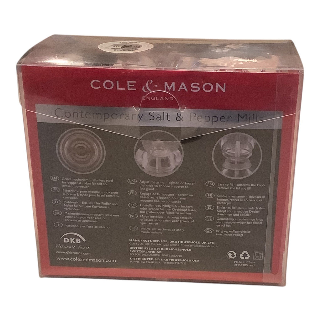 Cole & Mason Salt & Pepper Mill Set 100th Anniversary Edition Adjustable Grind