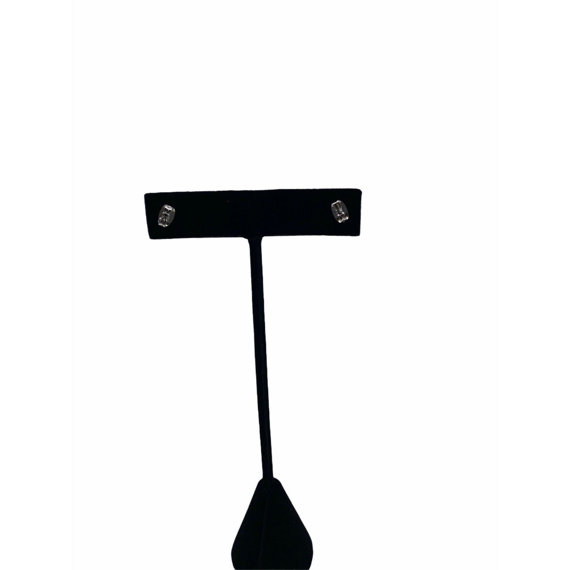 Flower Bud Ball Stud Earrings Diamond Crystal Hypoallergenic Ear Studs 8mm