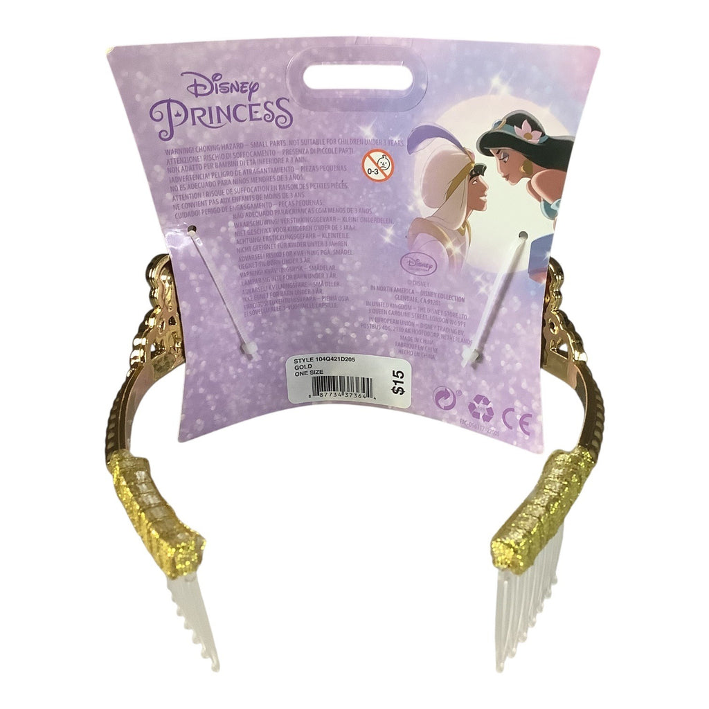 Disney Jasmine Tiara Diademe Princess Collection Gold Jewel Accents For Ages 3+