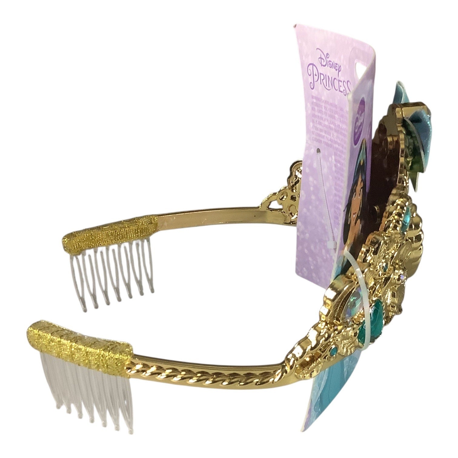 Disney Jasmine Tiara Diademe Princess Collection Gold Jewel Accents For Ages 3+
