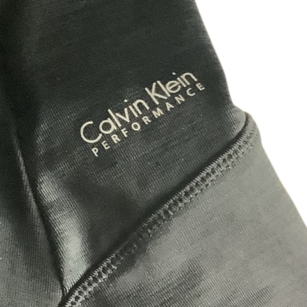 Calvin Klein Performance Quick Dry Womens Black Hooded Long Sleeve Ruched Top M