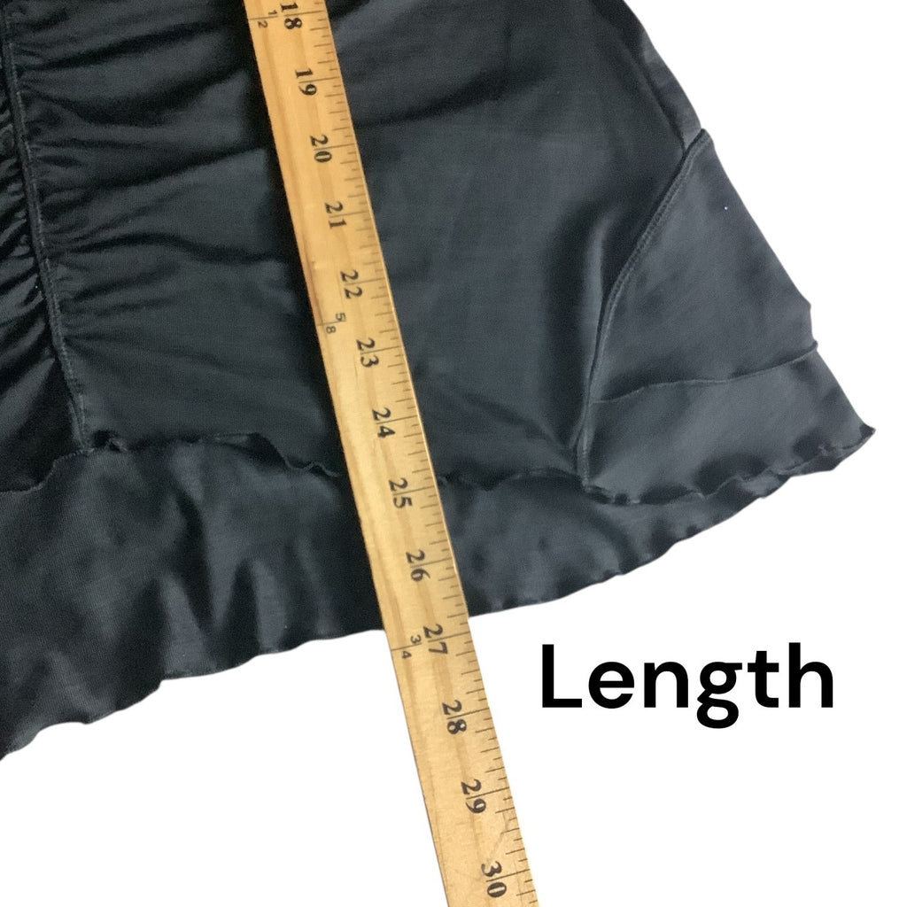 Calvin Klein Performance Quick Dry Womens Black Hooded Long Sleeve Ruched Top M