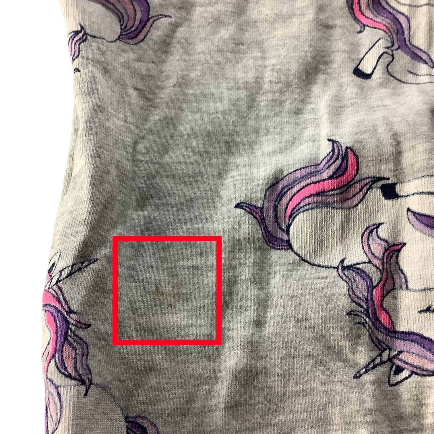 H&M Girls Unicorn Print Leggings Size US 6-8Y Grey Comfy Stretchy Casual Wear