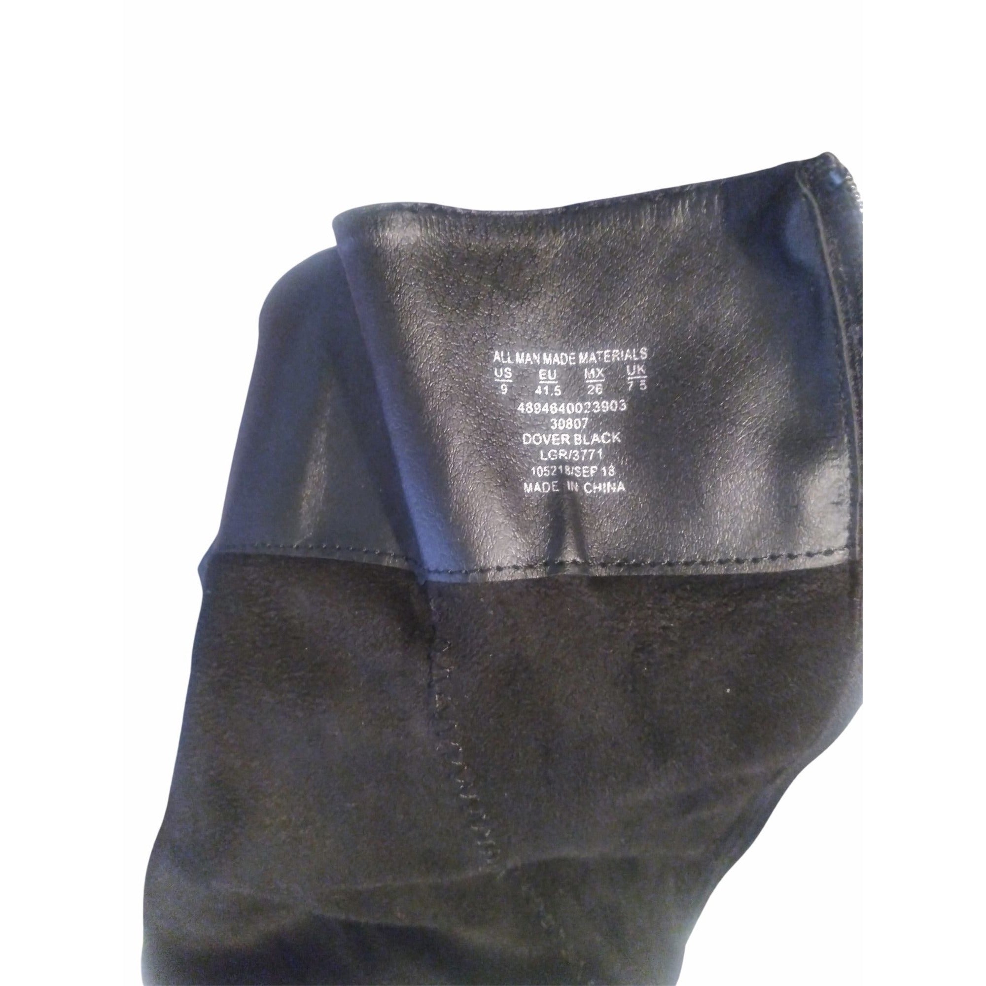 Jaclyn Smith Women’s Size 9 Black Slouchy Knee High Boots With Buckle & Side Zipper