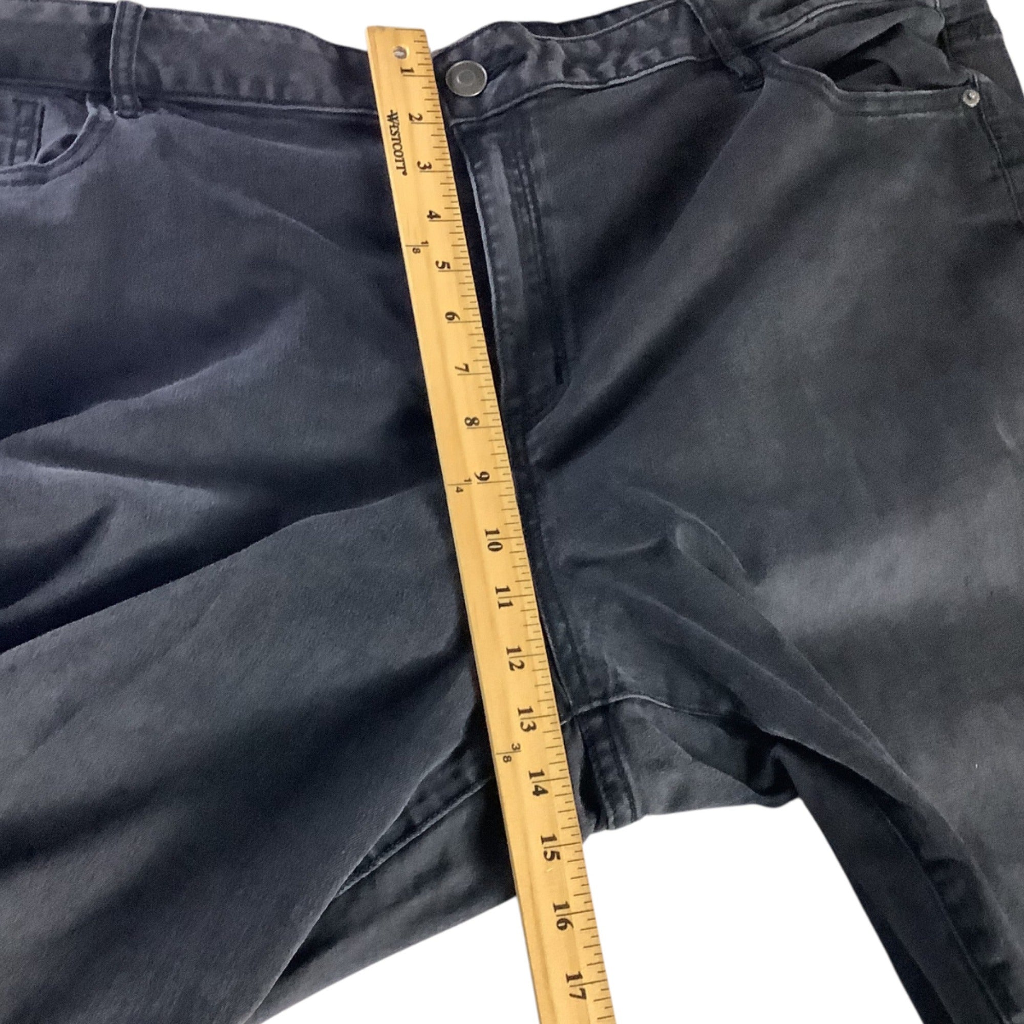 Venezia Womens Plus Size 28 Black Jeans Stretch Denim Lane Bryant Classic Style