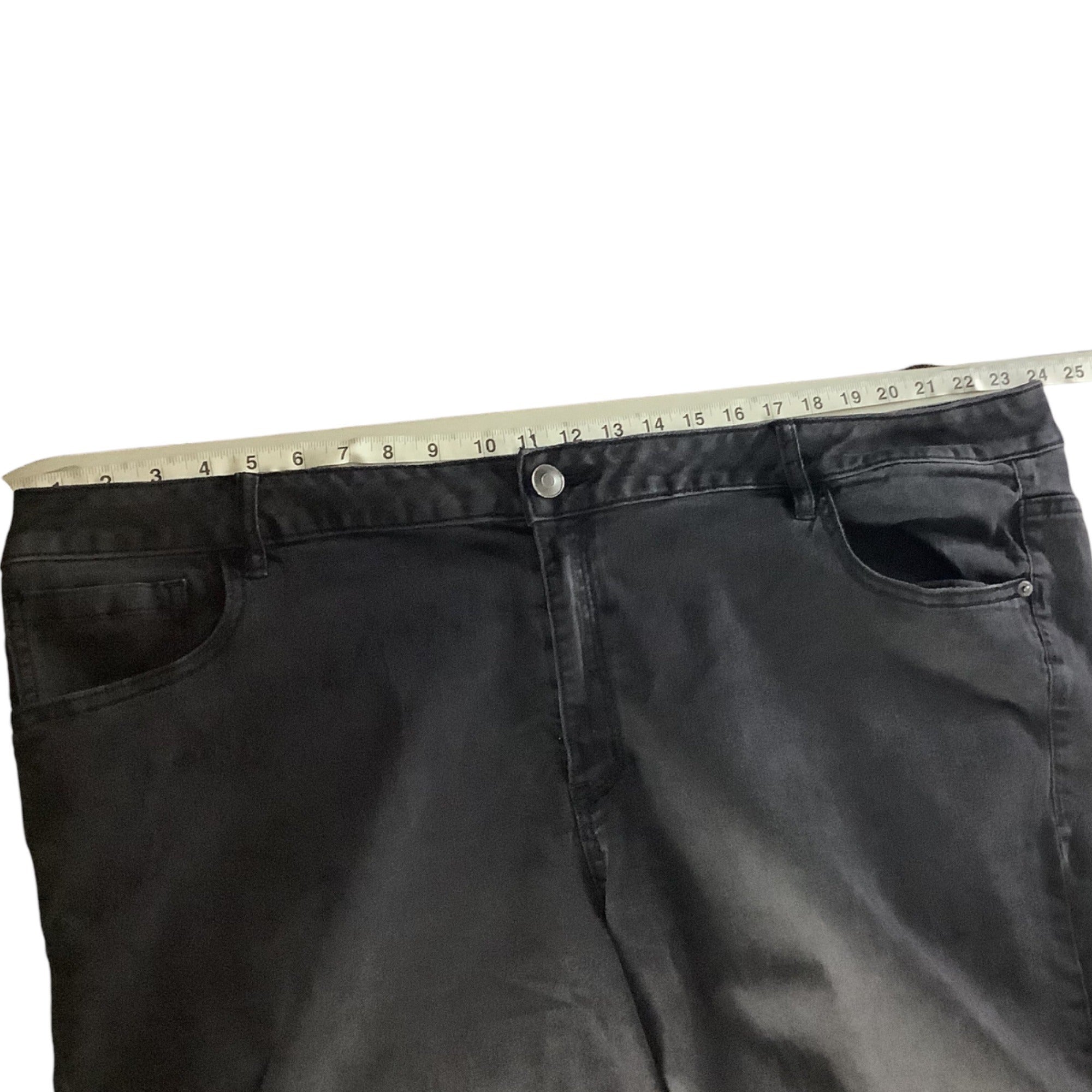 Venezia Womens Plus Size 28 Black Jeans Stretch Denim Lane Bryant Classic Style