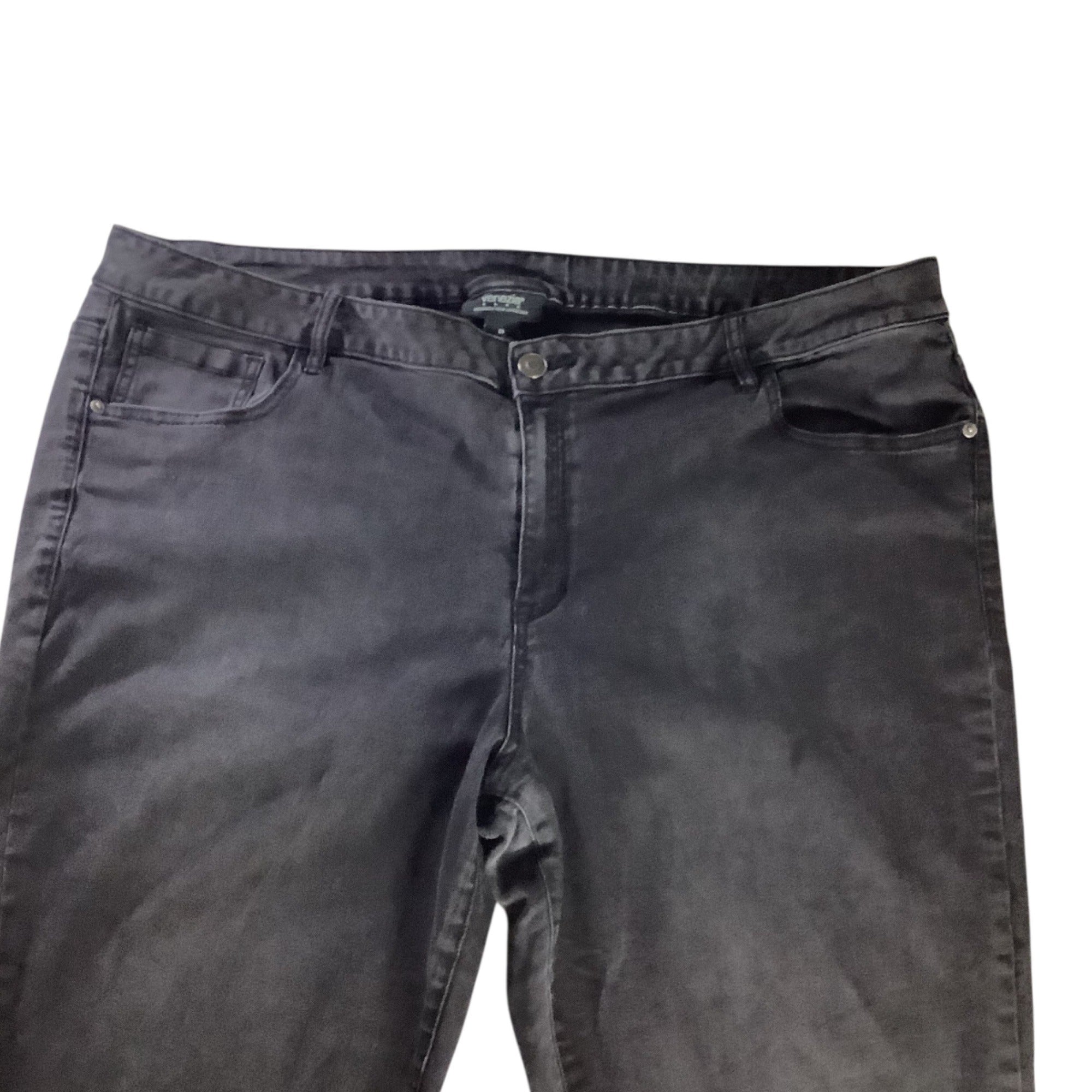 Venezia Womens Plus Size 28 Black Jeans Stretch Denim Lane Bryant Classic Style