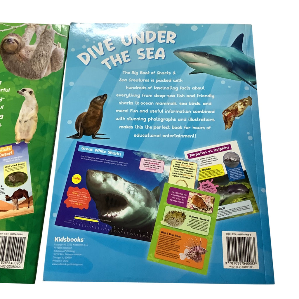 Kidsbooks STEM The Big Book Of Animals And Sharks & Sea Creatures Set