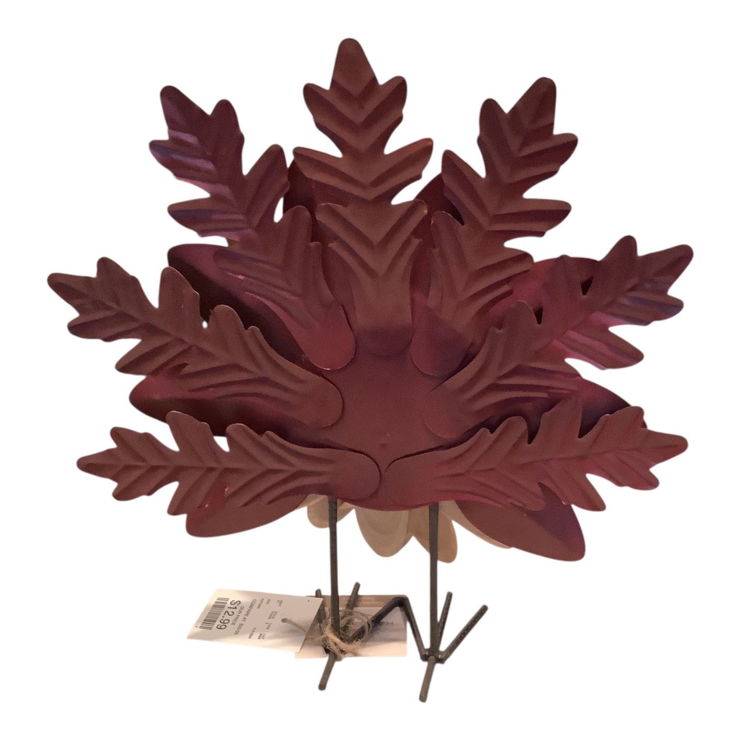 Haymarket Square Decorative Metal Turkey Figurine Thanksgiving Fall Decor