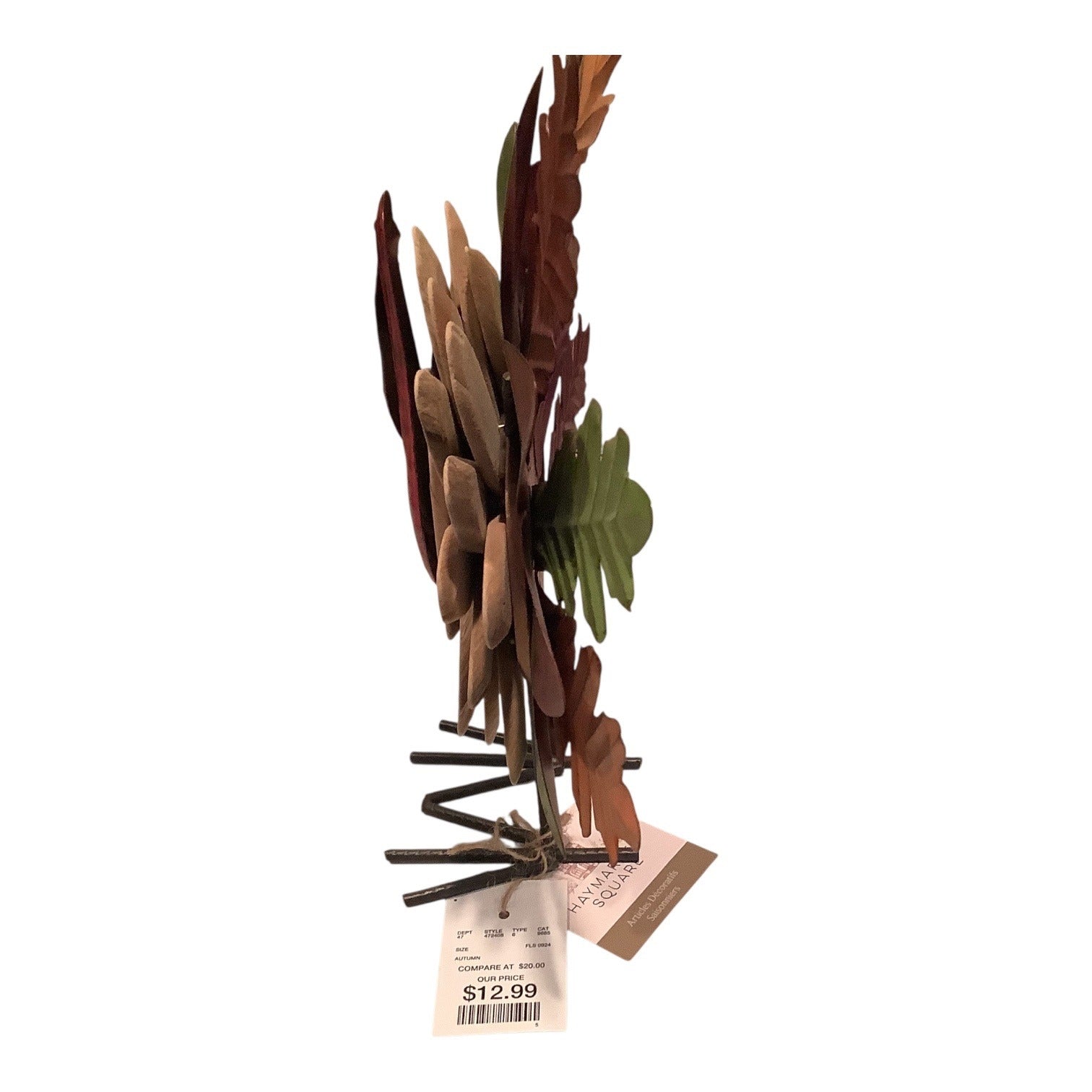 Haymarket Square Decorative Metal Turkey Figurine Thanksgiving Fall Decor