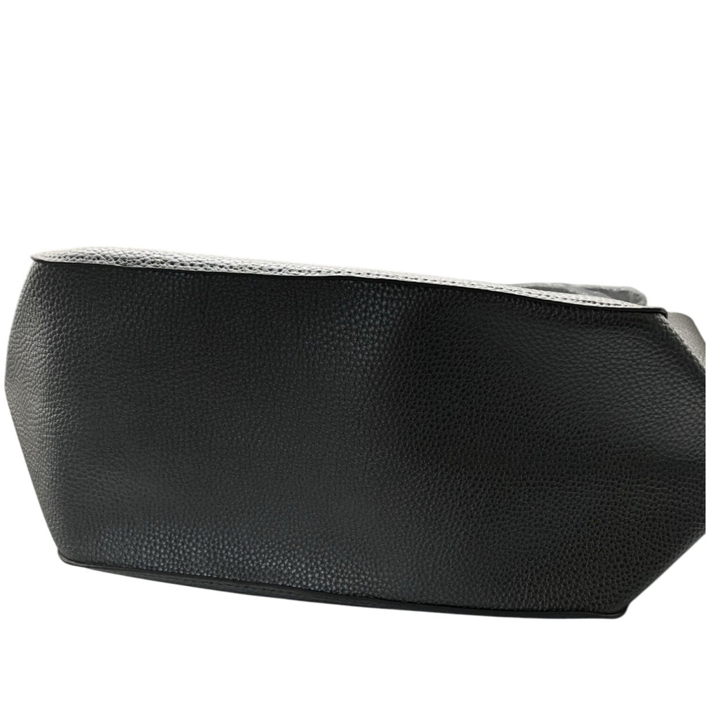 Expouch Womens Grey Tote PU Leather Shoulder Bag Satchel Handbag For Work Travel