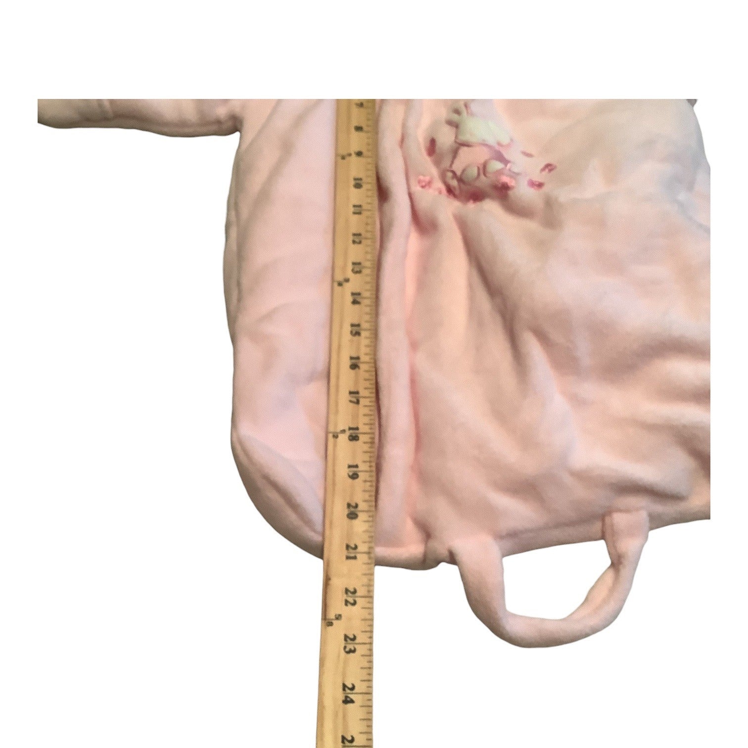 Baby Dove Infant Hooded Pink Bunting Suit With Bunny Embroidery Size 0-12 Months