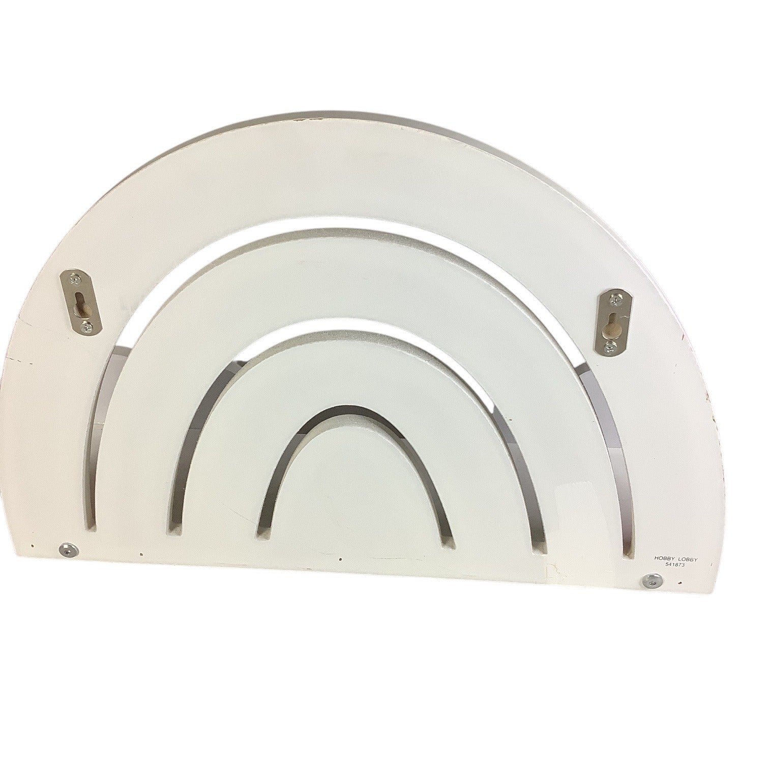 Hobby Lobby Rainbow Wall Decor Pastel Wood Glitter Cloud Nursery Room 19” x 13”