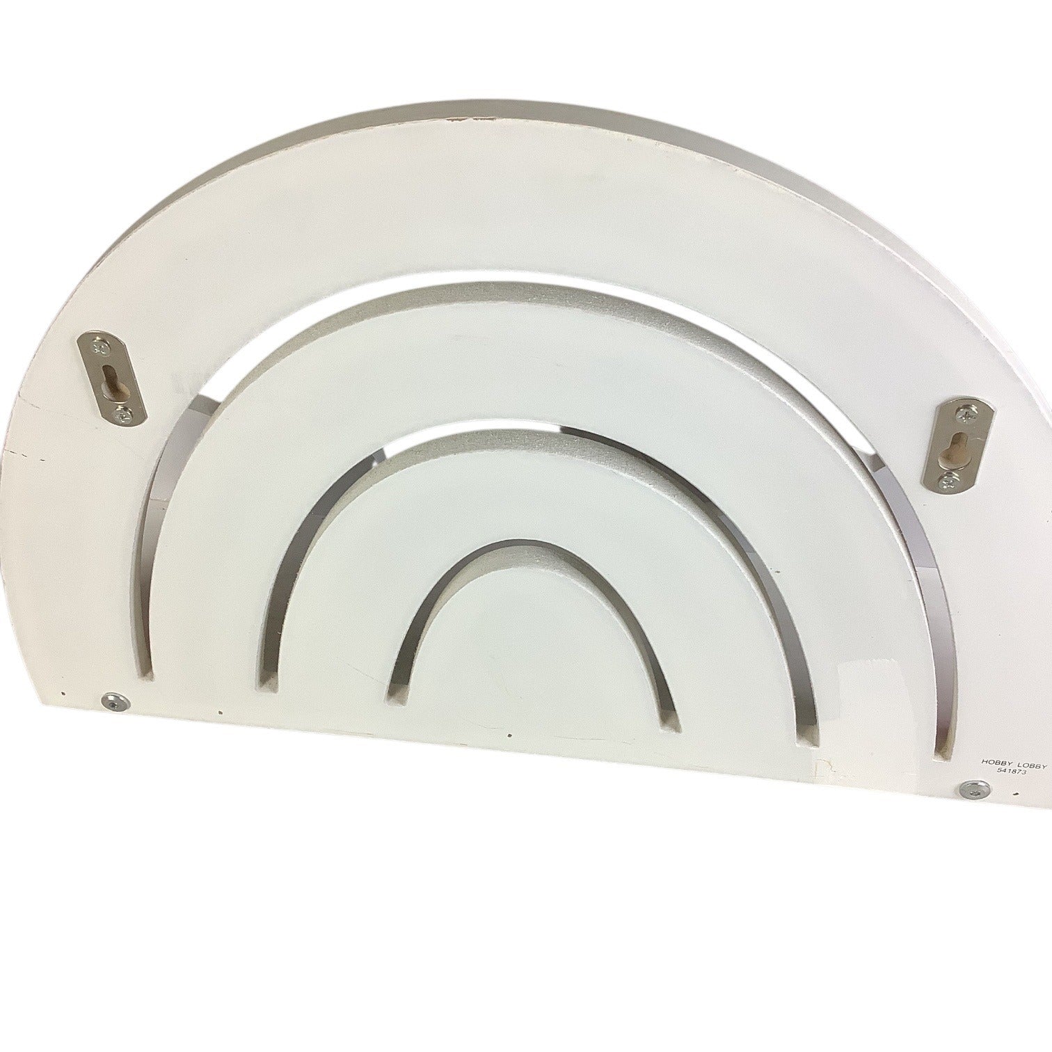 Hobby Lobby Rainbow Wall Decor Pastel Wood Glitter Cloud Nursery Room 19” x 13”