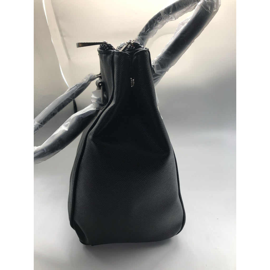 Kenneth Cole Reaction KN1659 Arbol Dome Satchel Handbag Black Zip & Snap Closure